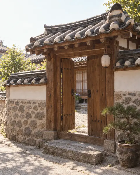 한옥 대문